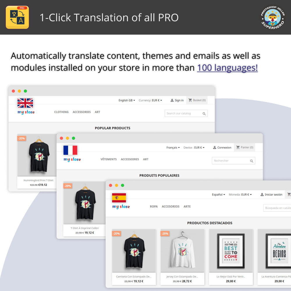 Translate all - Free and unlimited translation Module 4.20.0